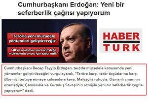 Sayın Erdoğan: “Yeni Bir Seferberlik Çağrısı Yapıyorum”